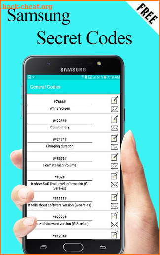 Secret Codes of Samsung 2019 Free screenshot