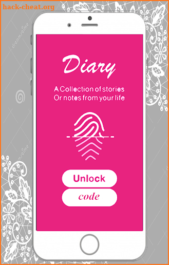 secret diary with fingerprint lock for girls screenshot