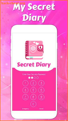 secret diary with fingerprint lock for girls screenshot