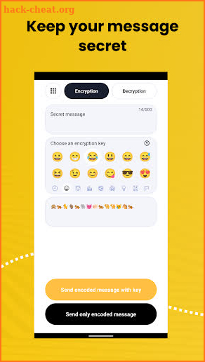 Secret Emoji - Encrypted messaging with emoji key screenshot