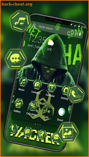 Secret Hacker APUS Launcher Theme screenshot