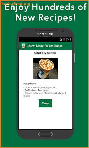 Secret Menu for Starbucks screenshot