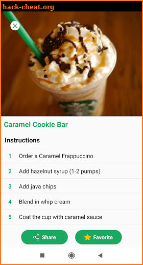 Secret Menu for Starbucks -VIP screenshot