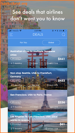 Secret Travel - Save up to 80% on worldwide travel screenshot