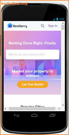 Section 8 Rentals on Rentberry screenshot
