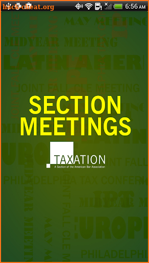 Section of Taxation Meetings screenshot