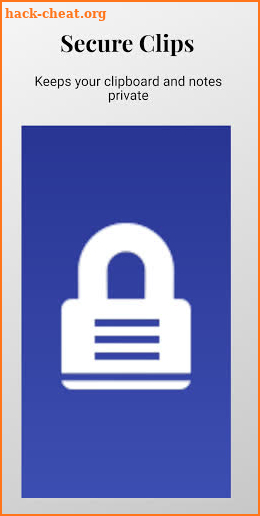 Secure Clips - Secure & private clipboard manager screenshot