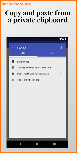 Secure Clips - Secure & private clipboard manager screenshot