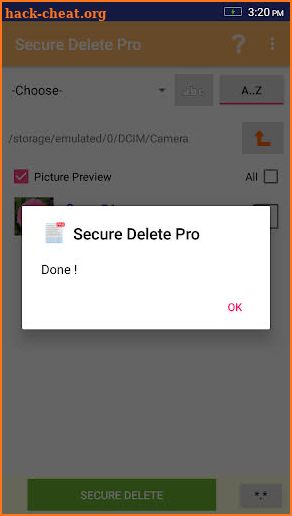 Secure delete Pro screenshot