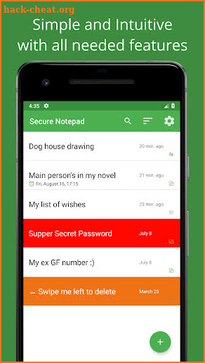 Secure Notepad - Private Notes With Lock screenshot