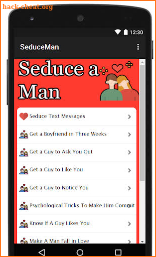 SEDUCE A MAN screenshot