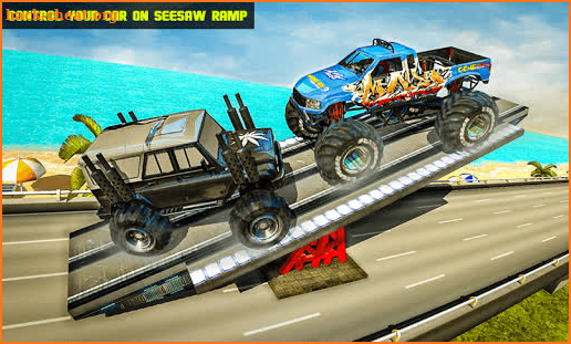 SeeSaw Ramp Car Balance Driving Challenge screenshot