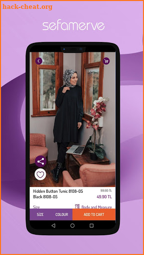 Sefamerve - Online Islamic Fashion Clothing Brand screenshot