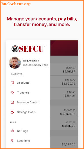 SEFCU Mobile App screenshot