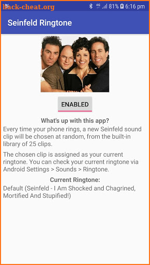 Seinfeld Random Ringtone screenshot