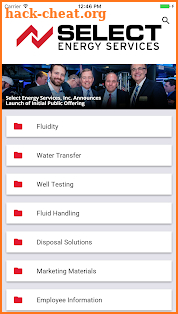 Select Energy Employee App screenshot