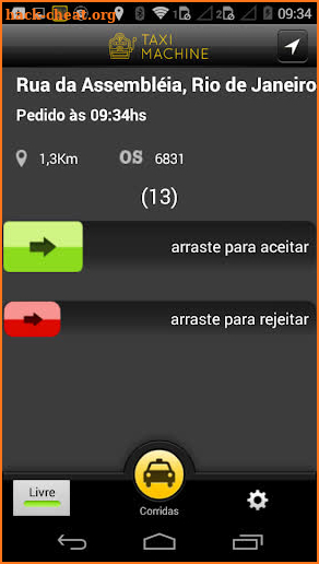 Select Passageiro - Motorista screenshot