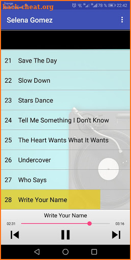 Selena Gomez songs MP3 screenshot