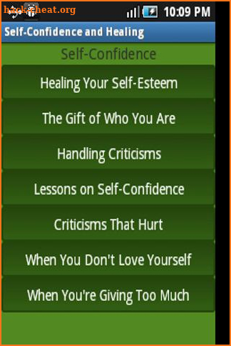 Self Confidence and Healing screenshot