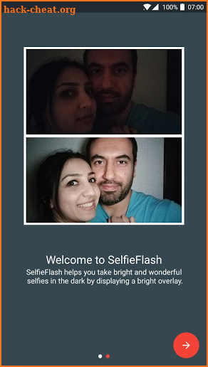 Selfie Flash Plus - bright pictures in any camera screenshot