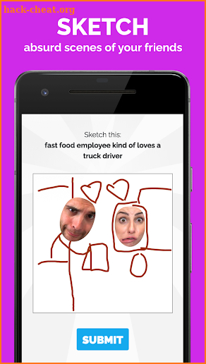 Selfie Games: Group TV Party Game (draw and guess) screenshot