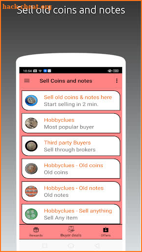 Sell old coins and notes screenshot