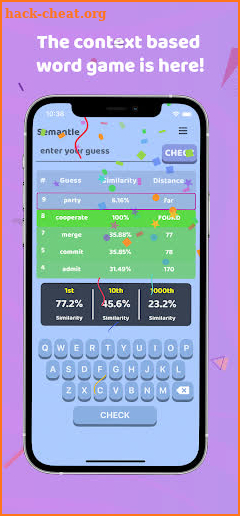 Semantle: Daily Word Game screenshot