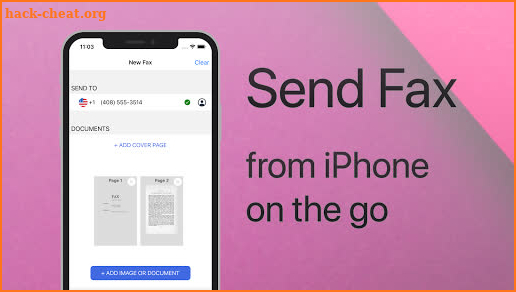 Send Fax on Android screenshot