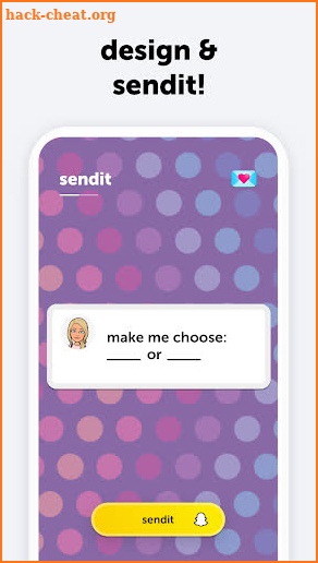 sendit | snapchat stickers screenshot