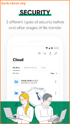 SENDY(Transfer/Cloud)-Send&Store large file in one screenshot