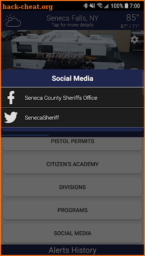 Seneca County NY Sheriff screenshot
