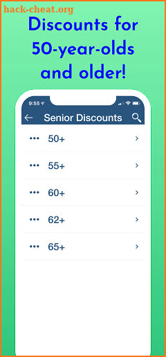 Senior Discounts + Coupons screenshot