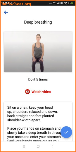 Senior Fitness - Home workout for old and elderly. screenshot