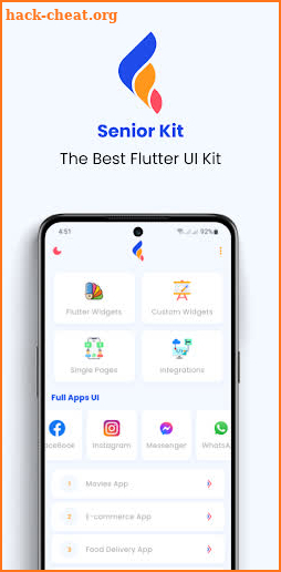 Senior Kit - Flutter UI kit screenshot