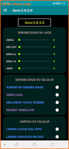 Sensi E.B.G.R - Regedit & Sensibilidade + Mira AWM screenshot