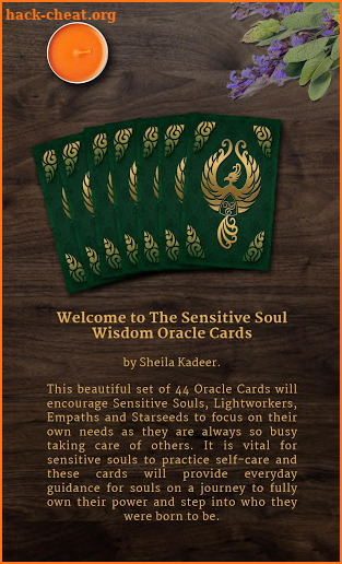 Sensitive Soul Wisdom Oracle Cards screenshot