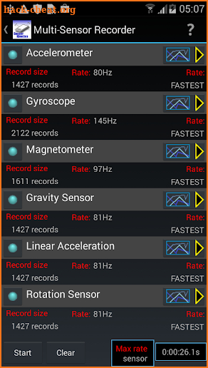 Sensor Kinetics screenshot