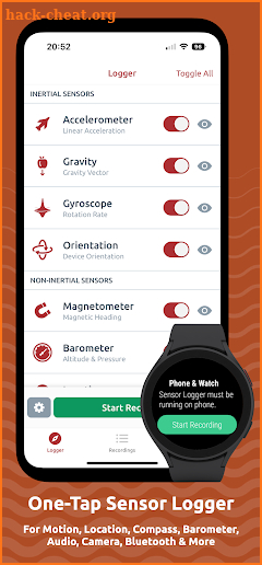 Sensor Logger screenshot