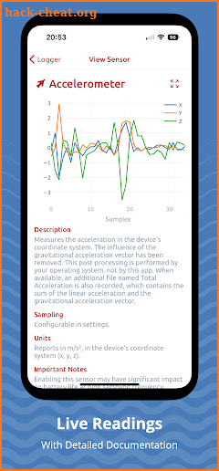 Sensor Logger screenshot