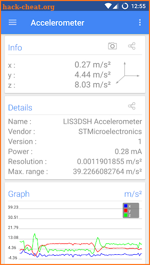 Sensors Multitool screenshot