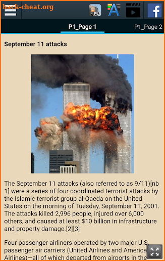 September 11 attacks screenshot