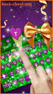 Sequin Flip Glitter diamond Keyboard Theme screenshot