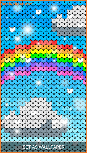 Sequin Flip Live Wallpaper Rainbow screenshot
