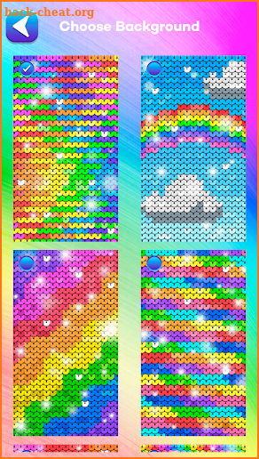 Sequin Flip Live Wallpaper Rainbow screenshot