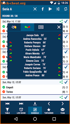 Serie A screenshot