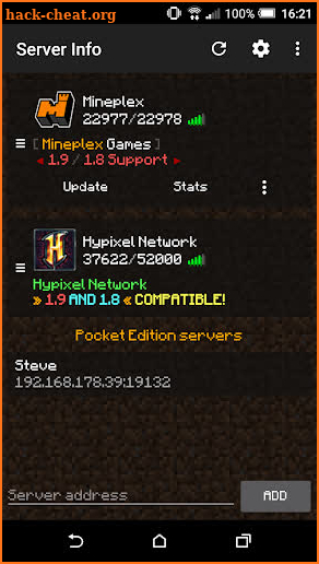 Server Info Minecraft Premium screenshot