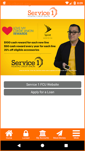 Service 1 Federal Credit Union screenshot