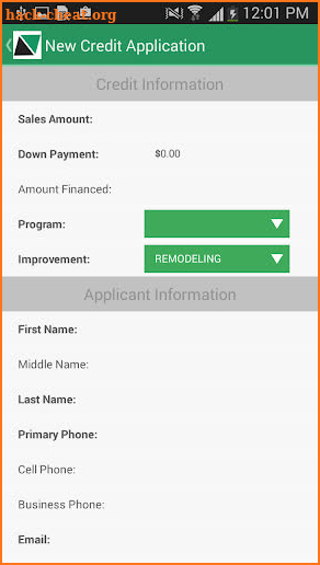 Service Finance Dealer App screenshot