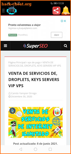 Servidores VPN screenshot