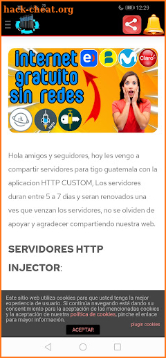 Servidores VPN screenshot